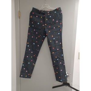 Pac-Man OPPOSUITS pants. Sz. 34 but appears to have been tailored to 32